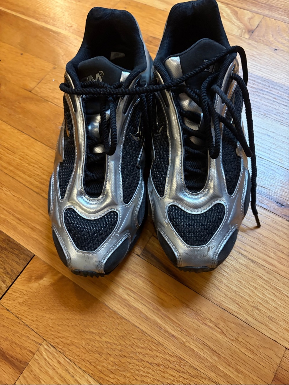 Nike Women's Black and Silver Low-Top Sneakers